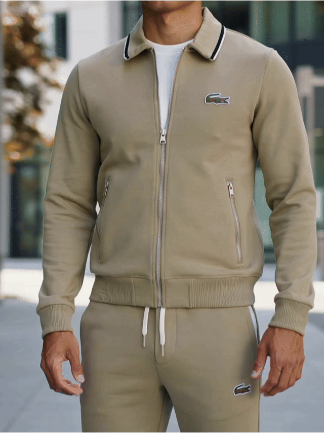 Ensemble de survêtement unisexe avec gilet matelassé – Style urbain luxueux