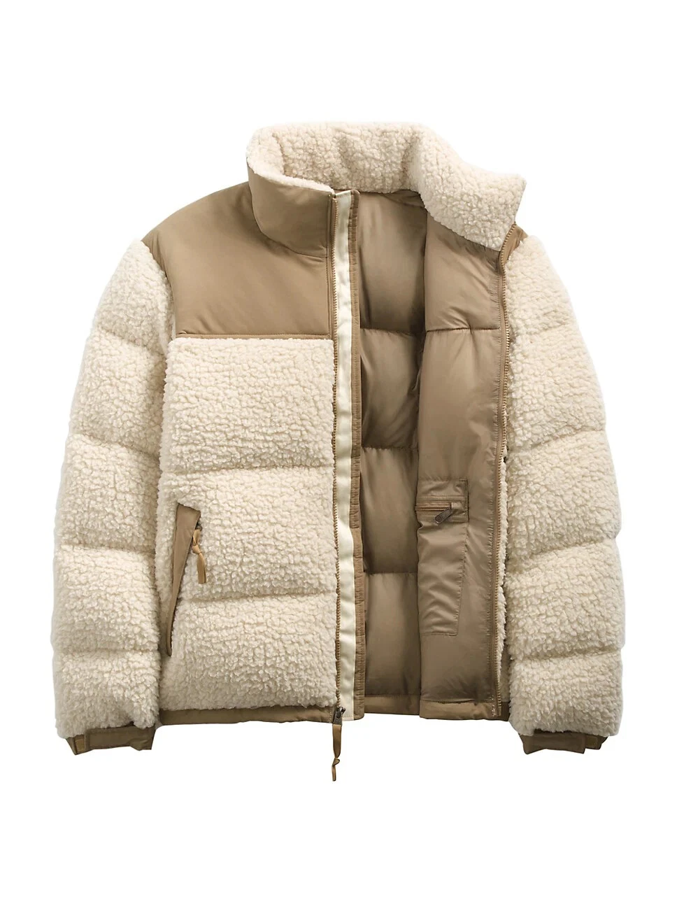 Sherpa-Fleece Pufferjacke – Extremer Wärmeschutz & Retro-Style