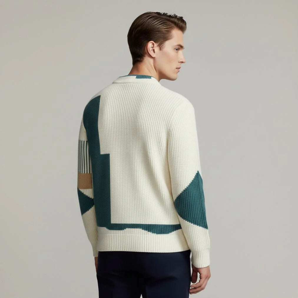 Farbblockierung mit klaren Linien