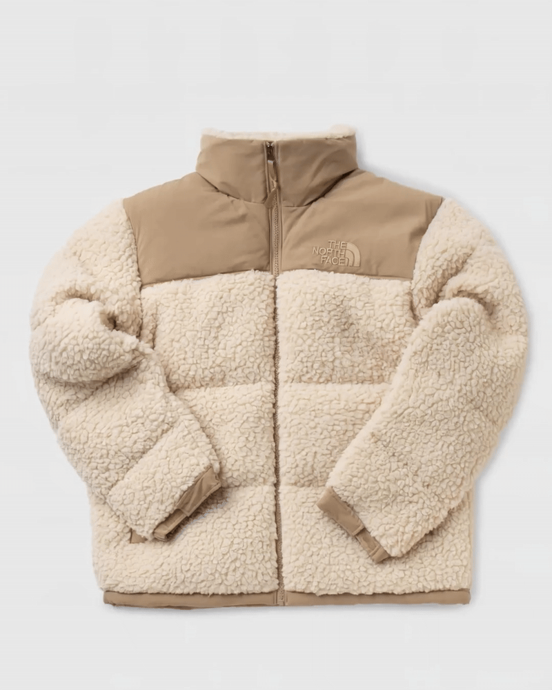 Sherpa-Fleece Pufferjacke – Extremer Wärmeschutz & Retro-Style